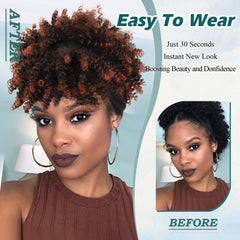 Deyngs afro wig ombre bangs for stylish color shifts and daily looks.