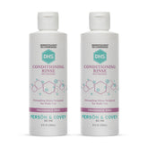 DHS Conditioning Rinse bottle highlights panthenol for lightweight hydration and detangling.