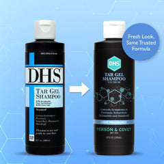 DHS Person & Covey T Gel Shampoo pour reveals easy dispensing for daily scalp care