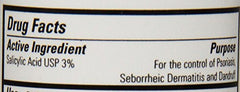 DHS Sal Shampoo lather close-up showing cleansing action for flaky scalp.