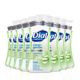 Dial Complete Aloe hand wash bottle showing gentle cleansing.