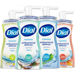 Dial Complete foaming hand wash bottle in 7.5 oz size for clean hands.