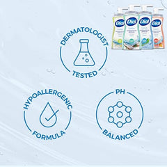 Dial Complete four-pack hand wash display highlighting variety and value.