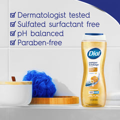 Dial Hydraclean Complex graphic highlights deep cleansing and skin gentleness