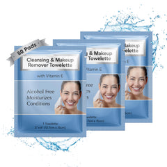 Diamond Wipes makeup remover wipes pack 50-count for easy cleansing