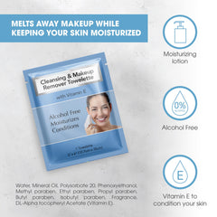 Diamond Wipes sensitive skin formula with cotton and aloe