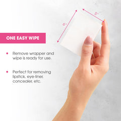 Diamond Wipes travel case with individually wrapped wipes for mess-free use.