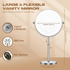 Dienmern 20x magnification for precise eyeliner and lash work