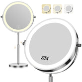 Dienmern makeup mirror with lights shows 360° rotation for versatile viewing angles during makeup