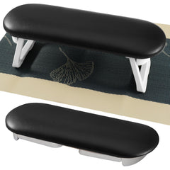 Diesisa Nail Arm Rest foldable PU leather provides plush manicure support.