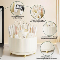 Diesisa nail polish and cosmetics rack keeping small items visible and ready.
