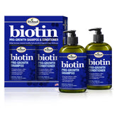 Difeel Pro-Growth Biotin Shampoo bottle shows sulfate-free cleansing for gentle care.