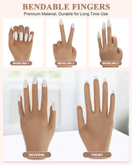 Difenni practice nails kit includes 200 tips for varied nail art exercises