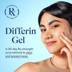 Differin Daily Deep Cleanser bottle front displaying 5% benzoyl peroxide benefit