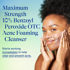 Differin cream to foam transition illustrating easy application benefit
