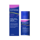 Differin Dark Spot Serum bottle showing gel-like texture for smooth daily use.