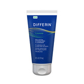 Differin front packaging showing cleanser bottle and brand clarity benefit