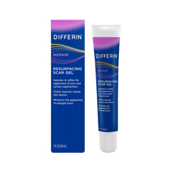 Differin front packaging showing tube and product name for clear identification and trust