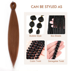 DIFUNEE yaki textured fiber hair resists tangling for smooth braids