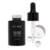 DIME Beauty Hyaluronic Serum bottle front for on-the-go hydration and glow