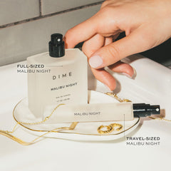 DIME Malibu Night top notes graphic shows fruity mood