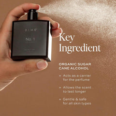 DIME No. 1 top-notes visual emphasizes lime and grapefruit for instant freshness.