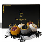DinBer 6-piece luxury bath bombs in premium packaging ideal for gifting