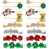 Dingion Christmas snowflake rhinestone hair clip for festive sparkle and secure wear.