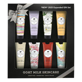 Dionis goat milk hand cream gift box with assorted travel sizes for on-the-go care