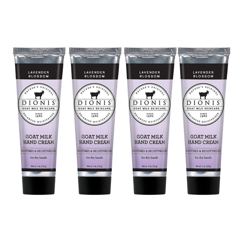 Dionis Goat Milk Hand Cream Lavender Blossom Travel Set hydrates on the go.