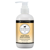 Dionis Goat Milk Hydrating Lotion bottle shows rich moisture for daily skin hydration