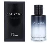 Dior Sauvage aftershave bottle on dresser for refined grooming ritual.
