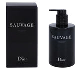 Dior Sauvage shower gel bottle highlights the iconic scent for a refreshing daily cleanse.