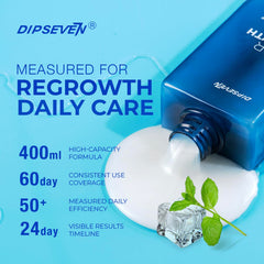 Dipseven Biotin Hair Growth Shampoo cooling menthol delivers a refreshing post-workout scalp sensation.