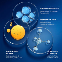 DIPSEVEN peptide-firming boost close-up demonstrates firmness support.