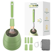 Ditefun electric makeup brush cleaner machine front view showing clean results