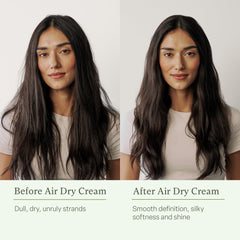 Divi Air Dry Styling Cream delivers frizz control without heaviness for sleek texture.