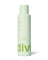 Divi Dry Shampoo spray bottle: quick oil absorption for refreshed hair between washes.