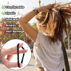 DIYDEC soft nylon-cotton bracelet-hair-tie with comfortable, secure grip