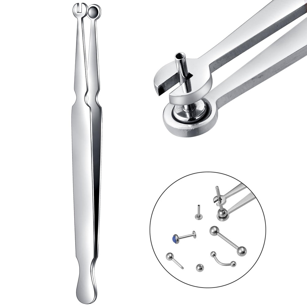 DJCIW piercing clamp tool overview for versatile jewelry changes and easy removal.