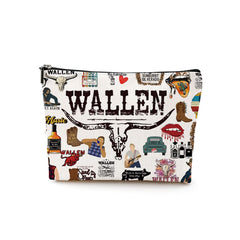 DJHUNG Inspired Singer cosmetic bag front view shows travel-ready, compact organization.