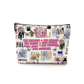 DJHUNG neceser maquillaje con personaje coreano Army visto de frente, práctico para viajar