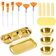 DLUGOPIS gold mixing bowls trio for precise product prep.