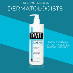 DML Moisturizing Lotion being applied to hands for everyday softness.