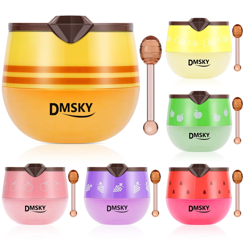 Dmsky Bee Lip Balm honey pot jar close-up highlighting rich hydration.