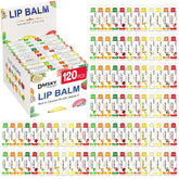 DMSKY lip balm 120-pack in assorted flavors for daily moisture and sharing