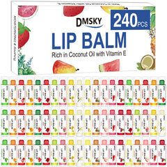 DMSKY lip balm bulk pack display with assorted flavors for gifting or daily use