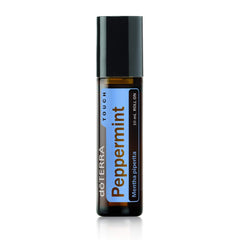 doTERRA Peppermint Touch roll-on bottle for on-the-go cooling.