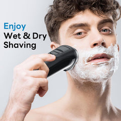 DOAO rotary dual-track blades deliver fast, precise shaving with quiet operation