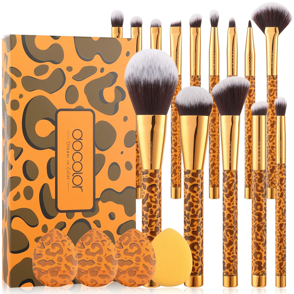 Docolor Leopard brush-set packaging case for stylish storage and gifting